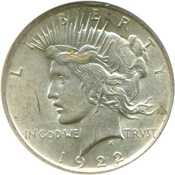 image for: Top 50 VAM: 1922 $1 VAM 2A  Earring NGC AU55