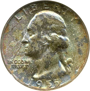 image for: 1955 25c NGC MS66
