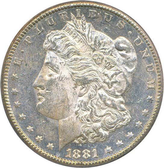image for: 1881-CC $1  PCGS MS62 PL