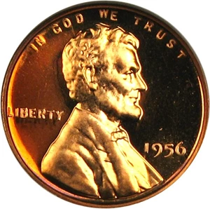 image for: 1956 1c NGC Proof 66 RD Cameo