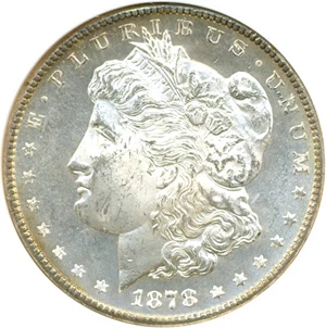 image for: 1878-S $1 NGC MS64 PL *Color*