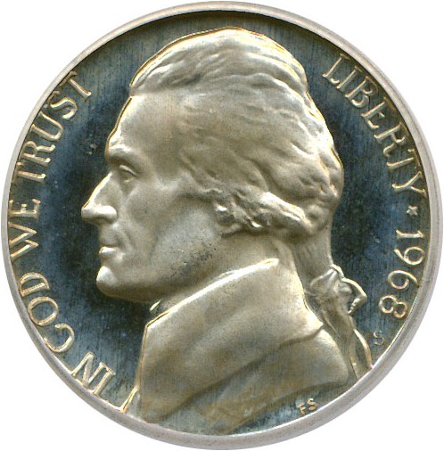 image for: 1968-S 5c  ICG Proof 66 DCameo