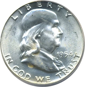image for: 1954-D 50c PCGS MS65 FBL