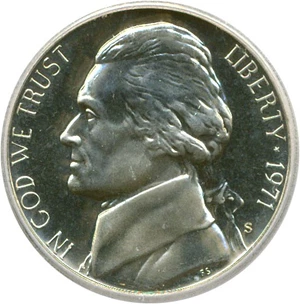 image for: 1971-S 5c ICG Proof 69