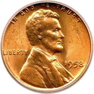image for: 1958 1c ICG MS67 RD