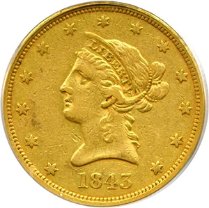 image for: 1843-O $10 PCGS XF40