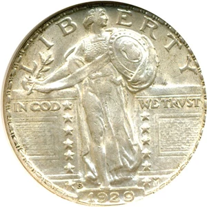 image for: 1929-S 25c NGC AU58 FH