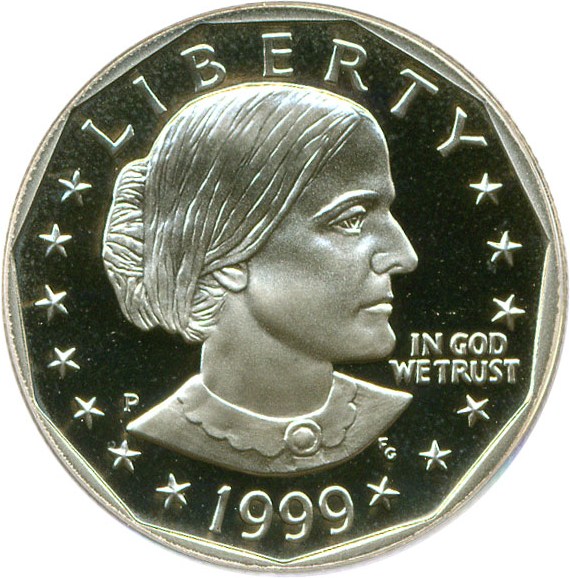 1999 P Susan B. Anthony Dollar, Proof DCAM Proof (PR