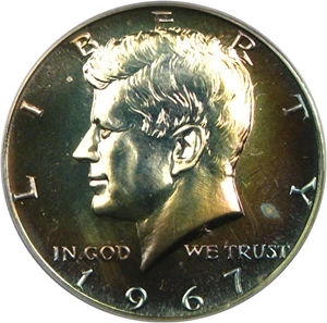 image for: 1967 50c SMS PCGS MS66 *Color*