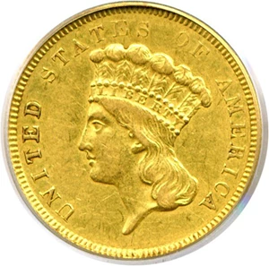 image for: 1854-O $3 PCGS AU50