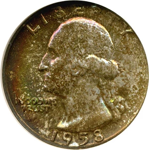 image for: 1958-D 25c NGC MS67 *Color*