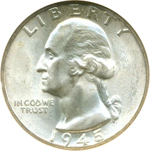 image for: 1945 25c NGC MS66