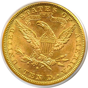 image for: 1884-S $10 PCGS MS62