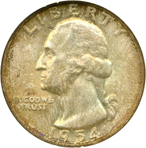 image for: 1954-D 25c NGC MS66
