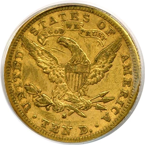 image for: 1883-S $10 PCGS AU50
