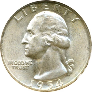 image for: 1954-D 25c NGC MS66