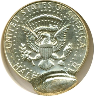 image for: Error: 1969-D 50c NGC MS63 * Double Struck, 2nd Off Center *