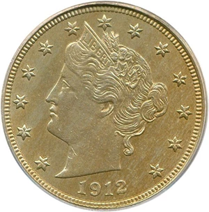 image for: 1912 5c PCGS MS64