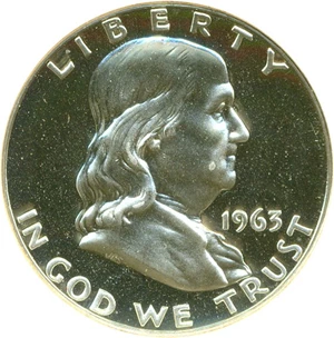 image for: 1963 50c NGC Proof 67 Cameo