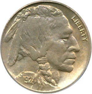 image for: 1924-D 5c PCGS MS65