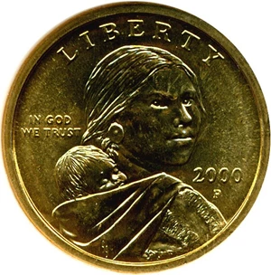 image for: 2000-P Sac $1 ANACS MS67