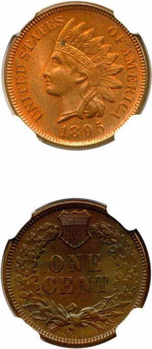 image for: 1895 1c NGC MS66 RB