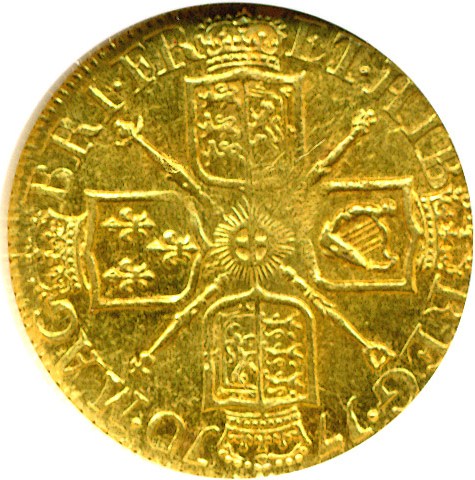 image for: Great Britain: 1710 1/2 G  NGC AU58