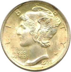 image for: 1923 10c PCGS MS65 FB