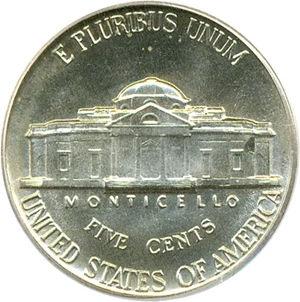 image for: 1939 5c Reverse of 1938 PCGS MS65 FS