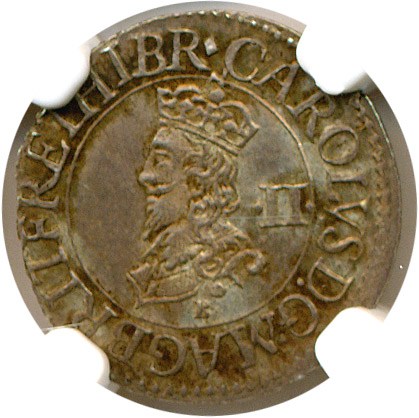 image for: Great Britain: (1660-62) 2D NGC MS63 (Esc-2165)