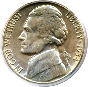 image for: 1954-S/D 5c PCGS MS64