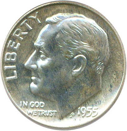 image for: 1955 10c  PCGS Proof 66 