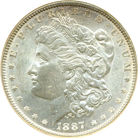 image for: Top 100 VAM: 1887 $1 VAM 5  Doubled Date ANACS MS63 