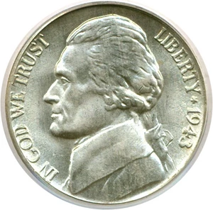 image for: 1943-P 5c PCGS MS64 FS