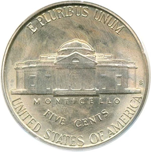 image for: 1939-S 5c Reverse of 1940 PCGS MS66 FS