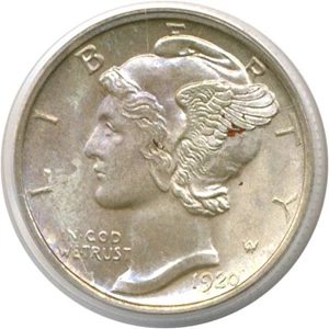 image for: 1920-D 10c PCGS MS64 FB