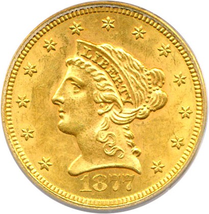 image for: 1877-S $2 1/2  PCGS MS62