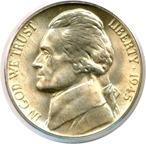 image for: 1945-P 5c PCGS MS66 FS