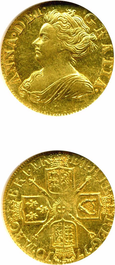 image for: Great Britain: 1710 1/2 G  NGC AU58