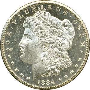 image for: 1884-CC $1 GSA Hoard/NGC MS63 PL