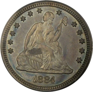 image for: 1884 25c PCGS Proof 64