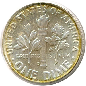 image for: 1957-D 10c PCGS MS66