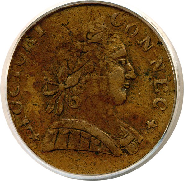 image for: 1788 Connecticut Mailed Bust Right PCGS VF30