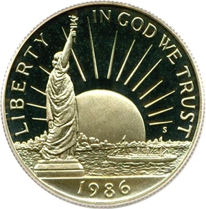 image for: 1986-S 50c Statue Liberty PCGS Proof 69 DCameo