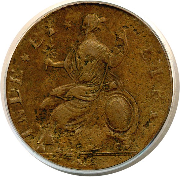 image for: 1788 Connecticut Mailed Bust Right PCGS VF30