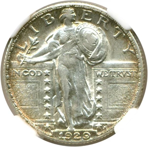 image for: 1929-S 25c NGC AU50