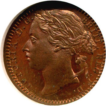image for: Great Britain: 1868 1/3 Far KM# 750 NGC Proof 64 RB