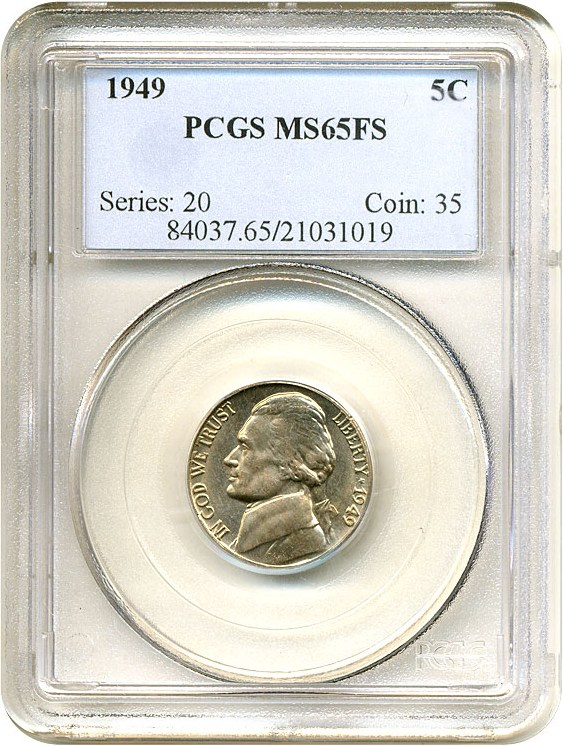 image for: 1949 5c  PCGS MS65 FS