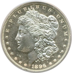 image for: 1896 $1 PCGS MS64 DMPL