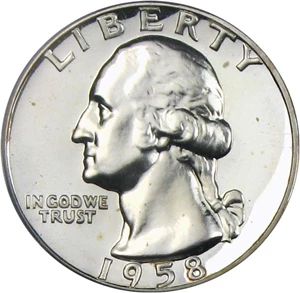 image for: 1958 25c PCGS Proof 68